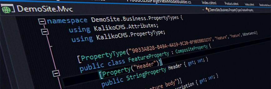 Composite properties in Kaliko CMS