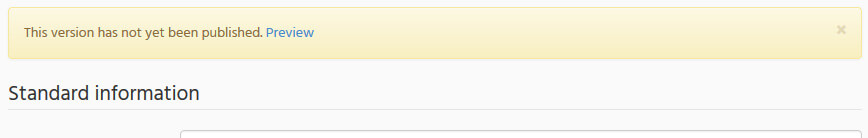 Preview page in Kaliko CMS